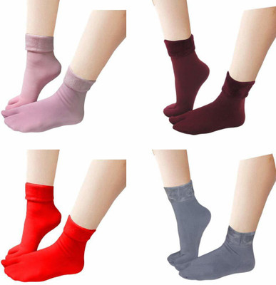 Kolva Women Calf Length(Pack of 4)
