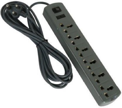 D-DEVOX 3mtr long wire 6shocket plus one switch capacity up to 6AMP 6 Socket Extension Boards 6  Socket Extension Boards(Black, 3.5 m)