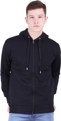 RiverHill Solid Hooded Neck Casual Men Blue Sweater