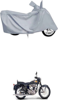 Billseye Two Wheeler Cover for Royal Enfield(Twin spark, Silver)