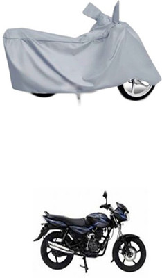 Toy Ville Two Wheeler Cover for Bajaj(Discover 100 DTS-i, Silver)