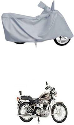 Toy Ville Two Wheeler Cover for Royal Enfield(Silver)