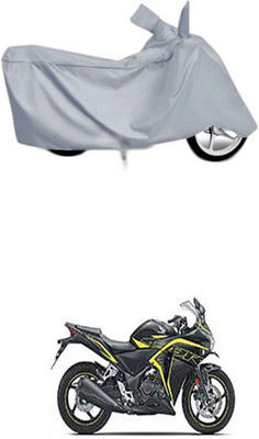 Toy Ville Two Wheeler Cover for Honda(CBR 250R, Silver)