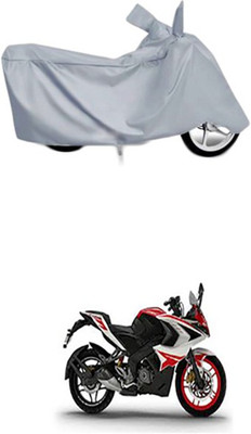 Billseye Two Wheeler Cover for Bajaj(Pulsar RS 200, Silver)