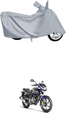 Toy Ville Two Wheeler Cover for Bajaj(Pulsar 180 DTS-i, Silver)