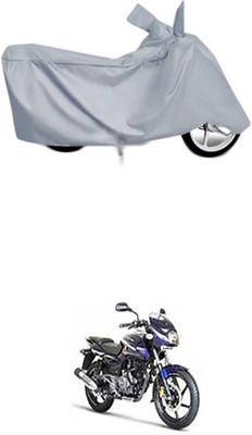 Toy Ville Two Wheeler Cover for Bajaj(Pulsar 180 DTS-i, Silver)