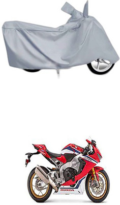 Toy Ville Two Wheeler Cover for Honda(CBR 1000RR, Silver)