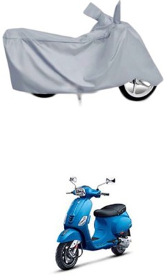 Toy Ville Two Wheeler Cover for Universal For Bike(Vespa VXL, Silver)