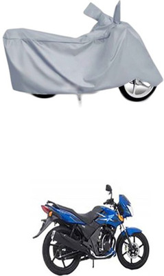 Billseye Two Wheeler Cover for TVS(Flame SR125, Silver)