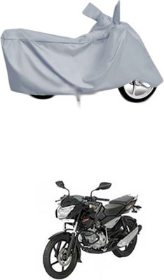 Toy Ville Two Wheeler Cover for Bajaj(Pulsar 135 LS DTS-i, Silver)
