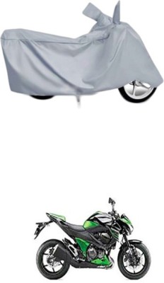 Toy Ville Two Wheeler Cover for Kawasaki(Z800, Silver)