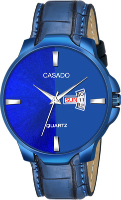 Casado All Blue Day and Date Functioning Two Tone Dial Water Resistant Quartz All Blue Day and Date Functioning Two Tone Dial Water Resistant Quartz Analog Watch  - For Boys