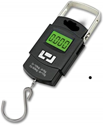 RTB Made in India Portable Hanging Luggage Weight Machine Weighing Scale,50 Kg Weighing Scale with big size electric kata with metal hook, Portable Digital Luggage Scale,Portable Digital Luggage Scale with Metal Hook,hanging scale 50kg Weighing Scale(Black)