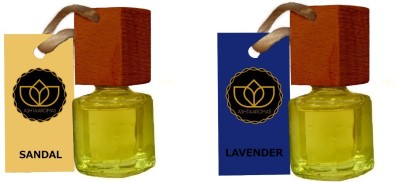 ASHTAAROMAS SANDAL, LAVENDER Diffuser Set(2 x 7 ml)