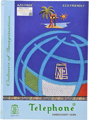 Hunny - Bunch Neelam's Telephone Art Silk (Rayon) Shade Card Embroidery Threads Catalogue (Pack of 1)