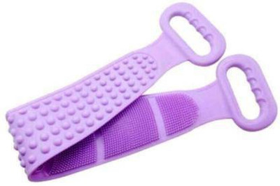 HUKBO Silicone Bathing Brush Exfoliating Back Scrubber for Shower Skin Deep Cleaning Massage Men & Women Double Sided Bath Body Scrubber Brush