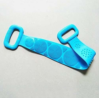 HUKBO Silicone Back Scrubber Belt Soft Body Massage Cleaning Exfoliating Bath Brush