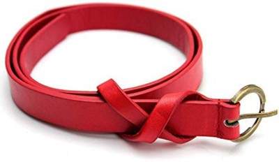 livisorb Women Casual, Party, Evening, Formal Red Artificial Leather Belt