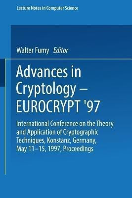 Advances in Cryptology - EUROCRYPT '97(English, Paperback, unknown)