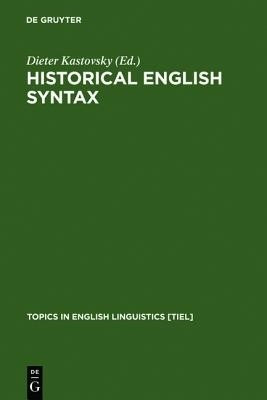 Historical English Syntax(English, Hardcover, unknown)