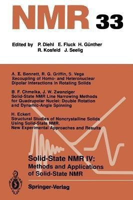 Solid-State NMR IV Methods and Applications of Solid-State NMR(English, Paperback, unknown)
