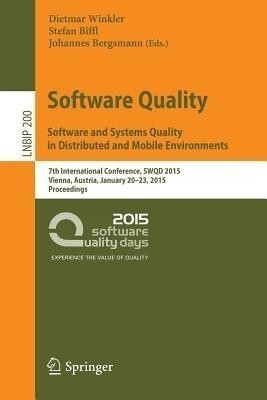 Software Quality. Software and Systems Quality in Distributed and Mobile Environments(English, Paperback, unknown)