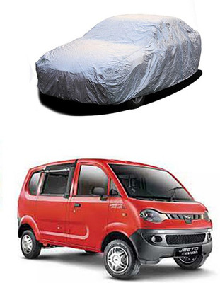 Kuchipudi Car Cover For Mahindra Jeeto (Without Mirror Pockets)(Silver)