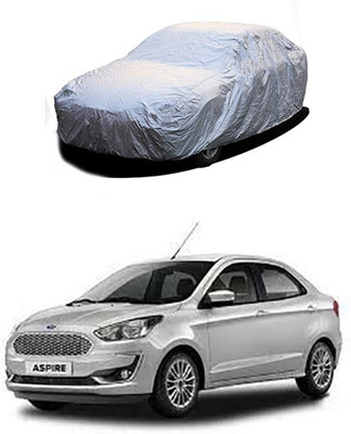 Kuchipudi Car Cover For Ford Figo Aspire (Without Mirror Pockets)(Silver)