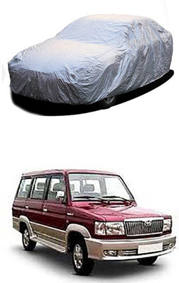 Kuchipudi Car Cover For Toyota Qualis (Without Mirror Pockets)(Silver)