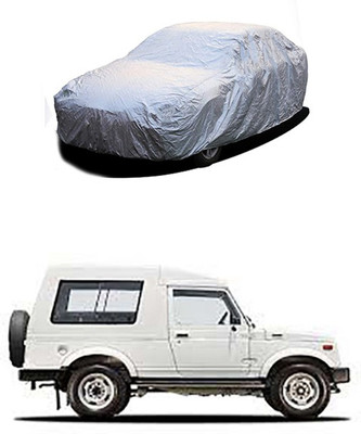 Kuchipudi Car Cover For Maruti Suzuki Gypsy King (Without Mirror Pockets)(Silver)