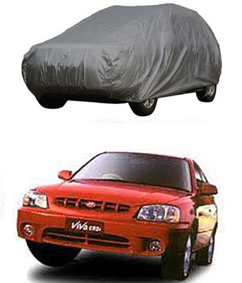 Kuchipudi Car Cover For Hyundai Accent Viva (Without Mirror Pockets)(Grey)