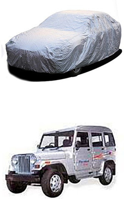 Kuchipudi Car Cover For Mahindra Marshal (Without Mirror Pockets)(Silver)