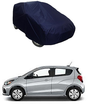Kuchipudi Car Cover For Chevrolet Spark (Without Mirror Pockets)(Blue)