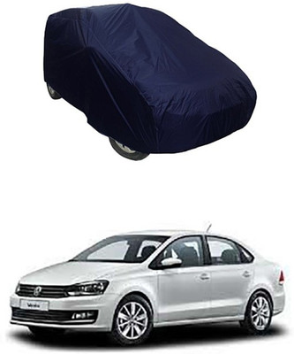 Kuchipudi Car Cover For Volkswagen Vento (Without Mirror Pockets)(Blue)