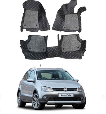 arneja trading company Leatherite 7D Mat For  Volkswagen Polo Cross(Black)