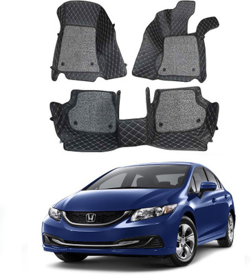 arneja trading company Leatherite 7D Mat For  Honda Civic(Black)