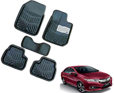 WolkomHome Plastic 3D Mat For  Honda City(Black)