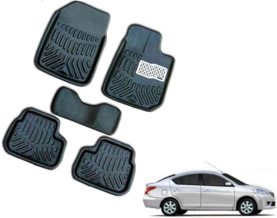 WolkomHome Plastic 3D Mat For  Nissan Sunny(Black)