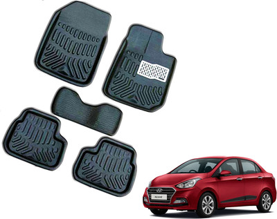 WolkomHome Plastic 3D Mat For  Hyundai Xcent(Black)