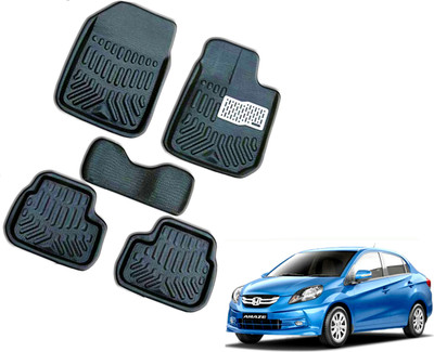 WolkomHome Plastic 3D Mat For  Honda Amaze(Black)