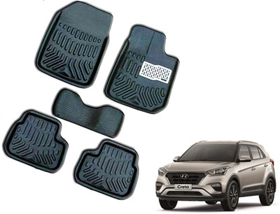 WolkomHome Plastic 3D Mat For  Hyundai Creta(Black)