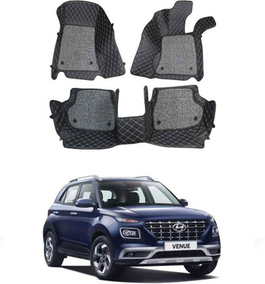 ARNEJA Leatherite 7D Mat For  Hyundai Venue(Black)