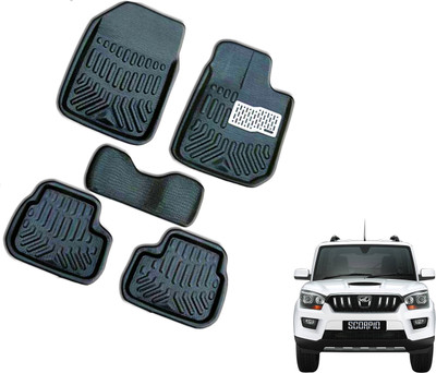 WolkomHome Plastic 3D Mat For  Mahindra New Scorpio(Black)