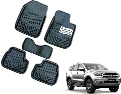 WolkomHome Plastic 3D Mat For  Ford Endeavour(Black)