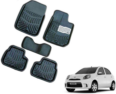 WolkomHome Plastic 3D Mat For  Nissan Micra Active(Black)