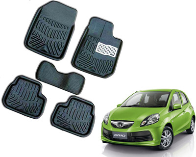 WolkomHome Plastic 3D Mat For  Honda Brio(Black)