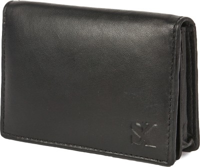 STYLER KING Genuine leather slim card holder with RFID protected 6 Card Holder(Set of 1, Black)