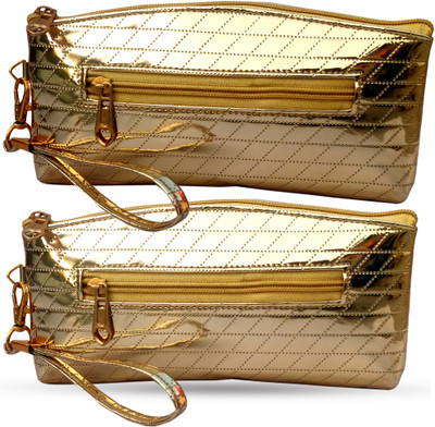 anice Casual, Party, Formal Gold  Clutch