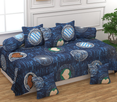 Udeek Polycotton Abstract Diwan Set(Multicolor)