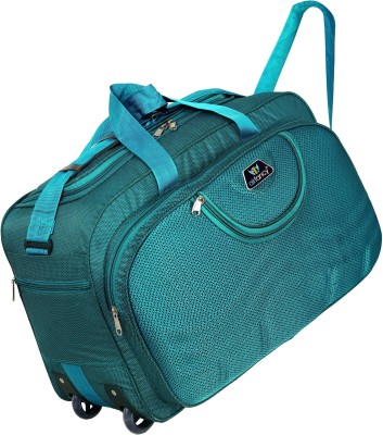 Airfancy (Expandable) Blue Duffel Bag With Wheels For Men And Women Duffel With Wheels (Strolley)